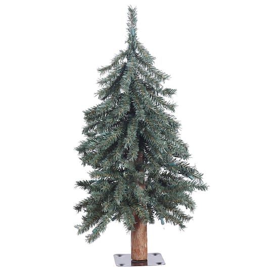 2Ft Unlit Natural Bark Alpine Artificial Christmas Tree By Vickerman in Green | 2 ft | Michaels®